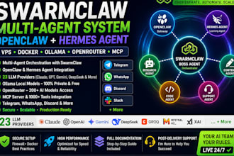 setup swarmclaw multi agent openclaw hermes agent vps docker ollama openrouter