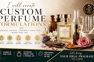 design signature scents and professional perfume formulas