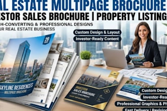 design real estate multipage brochure investor sales brochure property listing