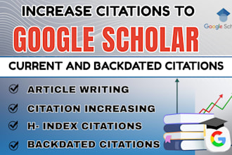 increase google scholar backdated citations, write and publish research article