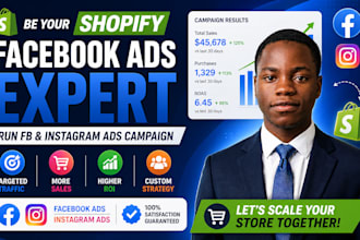 be your shopify facebook ads expert, run fb and instagram ads campaign