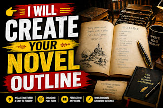 develop a detailed novel plot outline for fiction and storytelling