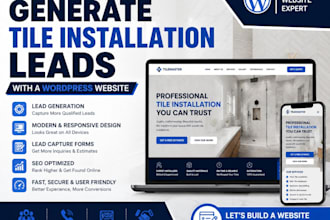 generate tile installation leads with a wordpress website