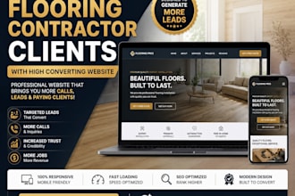 generate flooring contractor clients with high converting website