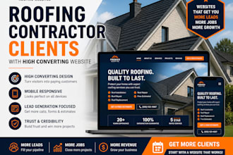 generate roofing contractor clients with high converting website