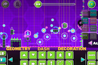decorate outstanding geometry level layout geometry dash gd deco for your game