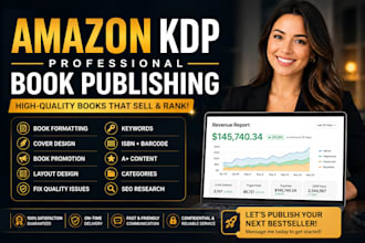 do professional book formatting for kindle ebook and paperback