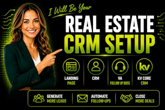 setup lofty CRM, lofty website, lofty smart plan, va follow up boss, kv core CRM