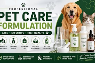 formulate effective pet care products shampoos sprays and supplement