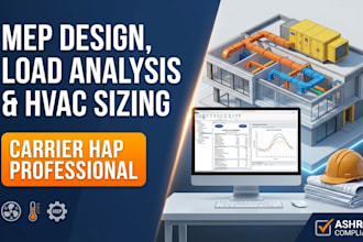 do mep design cooling load analysis and hvac equipment sizing in carrier hap