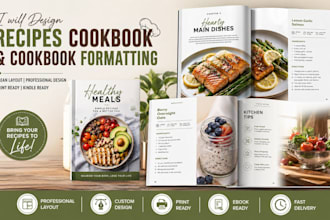 design recipes cookbook and cookbook formatting