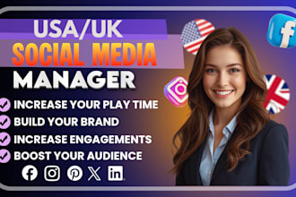 be USA UK social media manager social media marketing manager brand manager