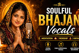 record soulful indian bhajan kirtan vocals for meditation and worship
