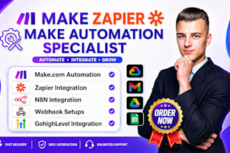 setup make com automation n8n zapier asana gohighlevel fix made com workflows