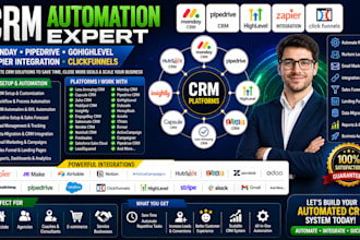 setup CRM automation monday pipedrive gohighlevel zapier integration clickfunnel