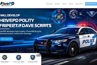 develop high quality fivepd police script with advanced features