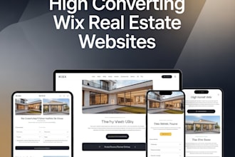design a high converting wix real estate website for agents