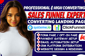systeme io expert, clickfunnels landing page, systeme io online course website