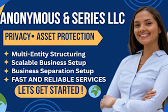 set up anonymous llc or series llc for privacy and asset protection