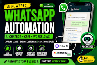 whatsapp CRM automation lead generation sales automation ai chatbot workflows