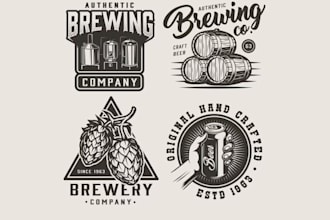 do elegant food, beverage, and cafe logo design