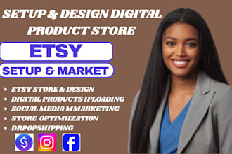 do etsy digital product, shop listing with etsy digital products design,etsy SEO