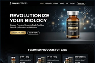 build peptide website supplement website research peptide peptide website