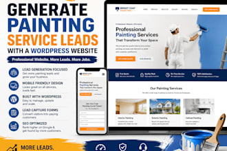 generate painting service leads with a wordpress website