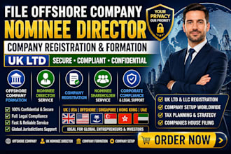 file offshore company nominee director company registration and formation UK ltd