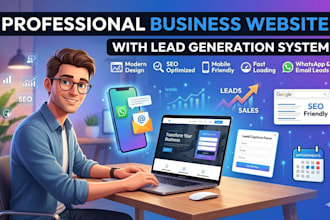 create a pro business website and lead gen system