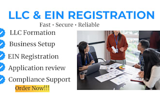 handle llc formation, ein registration and business setup