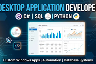develop custom applications using c python and sql