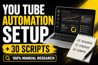 create faceless youtube automation channel and scripts