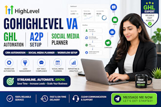 gohighlevel virtual assistant ghl social media planner a2p ghl automation