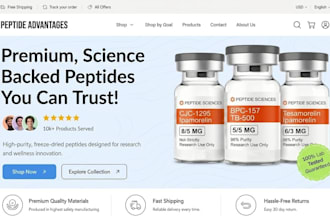fda compliant peptide website research peptide shopify store peptide website