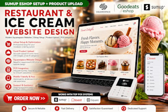 do sumup eshop ice cream product upload ecommerce food restaurant website design