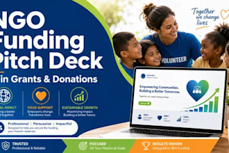 create an ngo grant proposal or nonprofit fundraising pitch deck