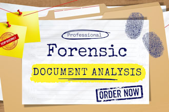 do forensic document analysis, forensic handwriting, forged signature analysis