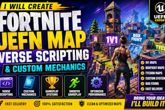 create fortnite uefn map, verse scripting and custom mechanics