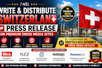 write and distribute switzerland press release on premium swiss media sites