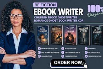 be fiction ebook writer children ebook ghostwriter romance ghost book writer kdp