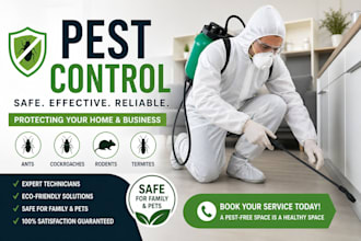 pest control website cleaning service website fumigation website handyman site