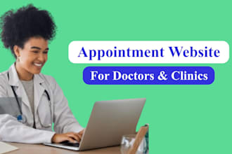 design doctor appointment website with online booking system