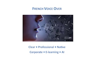 record a professional french voice over for corporate, ai or e learning