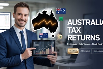 prepare smsf accounts ato filing expats bas and tax return for australian client