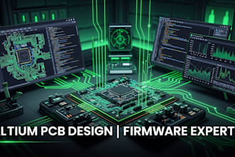 do pcb layout, esp32 design, arduino coding, rf pcb, easyeda