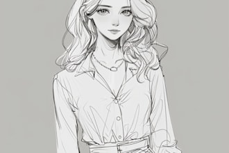 draw rough sketch anime style