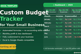 create a custom excel budget tracker for your small business