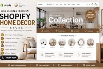 home decor shopify store interior design furniture store dropshipping store