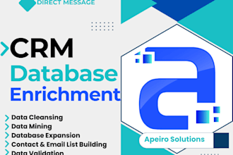 crm database enrichment, data cleansing, and lead generation